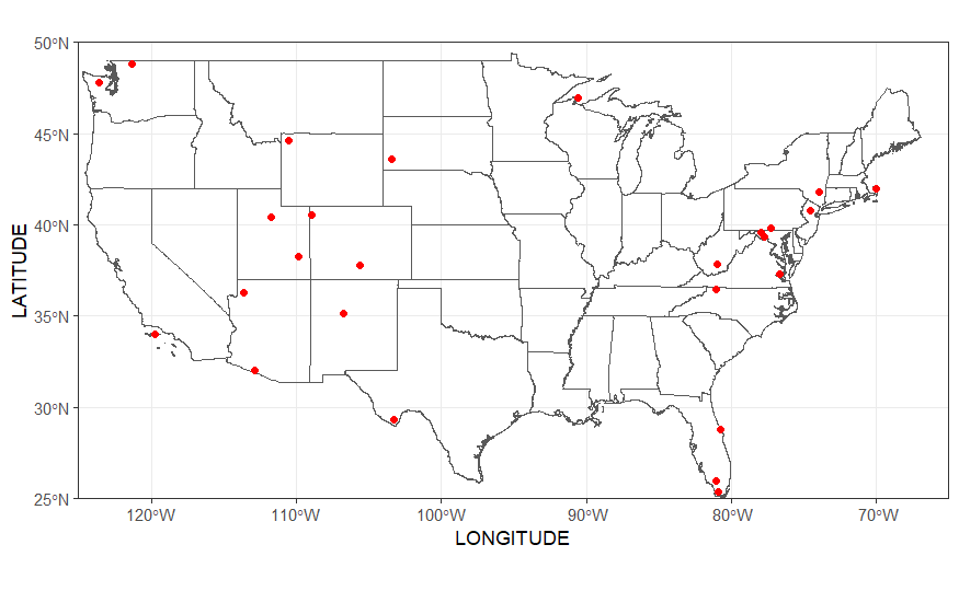 Unfound People US Map